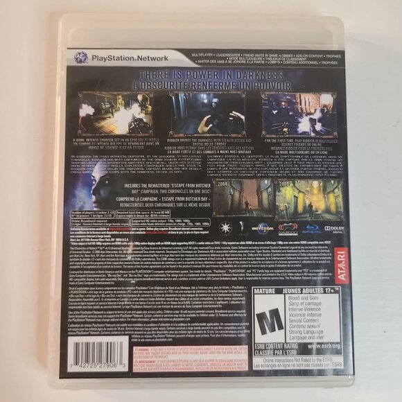 The Chronicles of Riddick: Assault on Dark Athena (PS3) Complete - Picture 2 of 5
